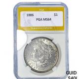 1886 Morgan Silver Dollar PGA MS64