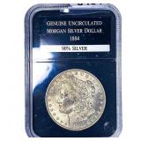 1884 Morgan Silver Dollar  GENUNC