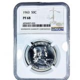 1963 Franklin Half Dollar NGC PF68