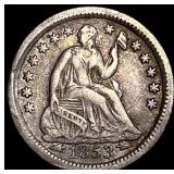 1853-O Silver Seated Liberty Half Dime NEARLY  UN