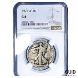 1921-D Walking Liberty Half Dollar NGC G4