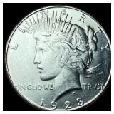 1923-S Silver Peace Dollar CHOICE BU