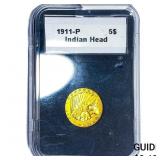 1911 $5 Gold Half Eagle