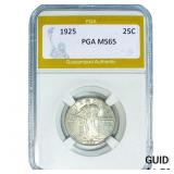 1925 Standing Liberty Quarter PGA MS65