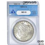 1898-O Morgan Silver Dollar ANACS MS63
