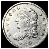 1835 Capped Bust Half Dime NEARLY  UNCIRCULATED