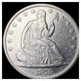 1876 Silver Seated Liberty Half Dollar  CLOSELY U