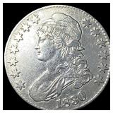 1830 Capped Bust Half Dollar CLOSELY UNCIRCULATED
