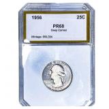 1956 Washington Silver Quarter PCI PR68