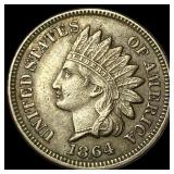 1864 Bronze Indian Head Cent CLOSELY UNCIRCULATED