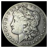 1904-S Silver Morgan Dollar LIGHTLY  CIRCULATED