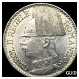 1938 Romania Silver 50 Lei