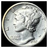 1925-S Silver Mercury Dime CLOSELY UNCIRCULATED