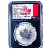 2021-W Canada 1oz Silver $5 Maple Leaf NGC SP70