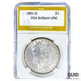 1891-O Morgan Silver Dollar PGA
