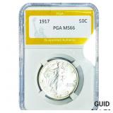 1917 Walking Liberty Half Dollar PGA MS66