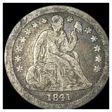 1841-O Silver Seated Liberty Dime NICELY CIRCULATE