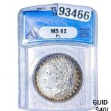 1896 Morgan Silver Dollar ANACS MS62 PL