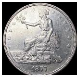 1877 Silver Trade Dollar CLOSELY UNCIRCULATED