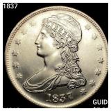1837 Capped Bust Half Dollar UNCIRCULATED +