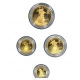2005 American Eagle Gold Proof 4 Coin Set 1/10-1 o