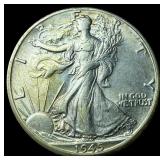 1945-S Silver Walking Liberty Half Dollar UNCIRCUL