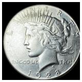 1928 Silver Peace Dollar CLOSELY UNCIRCULATED