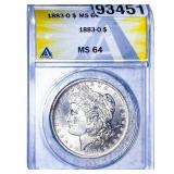 1883-O Morgan Silver Dollar NGC MS64