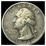 1932-S Silver Washington Quarter LIGHTLY CIRCULATE
