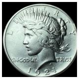 1921 Silver Peace Dollar CLOSELY UNCIRCULATED