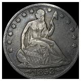 1853-O Silver Seated Liberty Half Dollar NEARLY UN