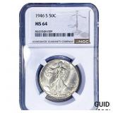 1946-S Walking Liberty Half Dollar NGC MS64