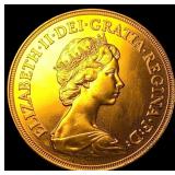 1984 Great Britain 1.1775oz Gold 5 Pounds GEM  BU