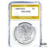 1900-O/CC Morgan Silver Dollar PGA AU55