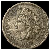 1859 Copper-Nickel Indian Head Cent CLOSELY UNCIRC