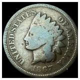 1867 Indian Head Cent NICELY CIRCULATED