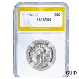 1929-D Standing Liberty Quarter PGA MS65