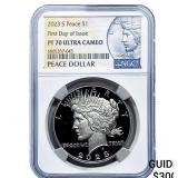 2023-S Silver Peace Dollar NGC PF70 Ultra Cameo