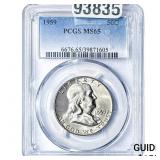 1959 Franklin Half Dollar PCGS MS65