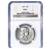1957 Franklin Half Dollar NGC PF67