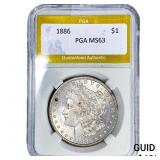 1886 Morgan Silver Dollar PGA MS63