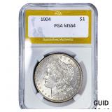 1904 Morgan Silver Dollar PGA MS64