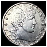 1899-S Silver Half Dollar Barber UNCIRCULATED
