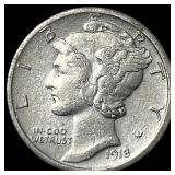 1918-S Silver Mercury Dime HIGH GRADE
