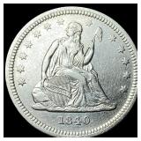 1840 Seated Liberty Quarter CLOSELY UNCIRCULATED
