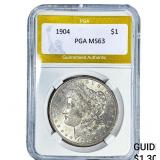 1904 Morgan Silver Dollar PGA MS63