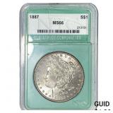 1887 Morgan Silver Dollar NTC MS66