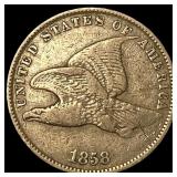 1858 Copper-Nickel Flying Eagle Cent LIGHTLY CIRCU