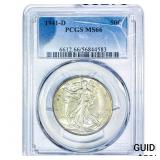 1941-S Walking Liberty Half Dollar PCGS MS66