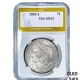 1882-S Morgan Silver Dollar PGA MS63